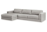 Amiata Glacier 2-Piece Sectional with Chaise from Ashley - Luna Furniture