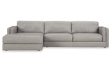 Amiata Glacier 2-Piece Sectional with Chaise from Ashley - Luna Furniture