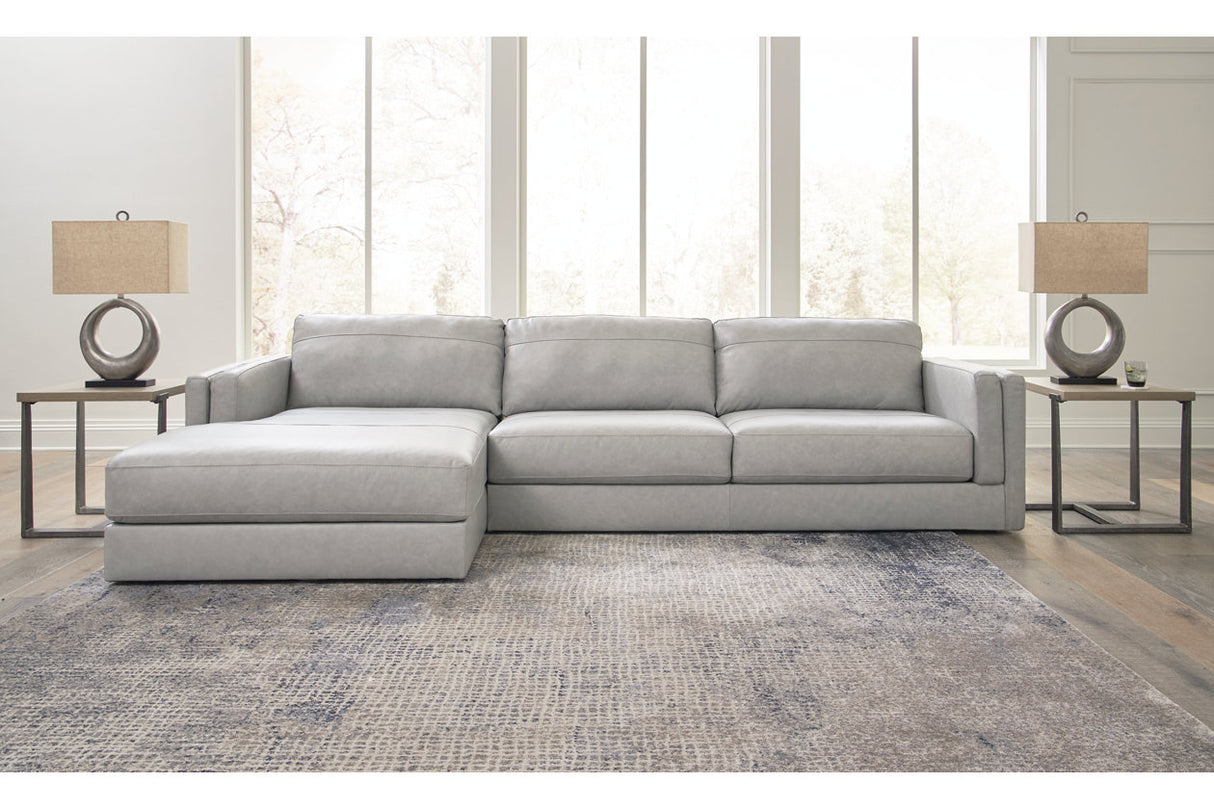 Amiata Glacier 2-Piece Sectional with Chaise from Ashley - Luna Furniture