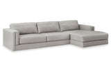 Amiata Glacier 2-Piece Sectional with Chaise from Ashley - Luna Furniture