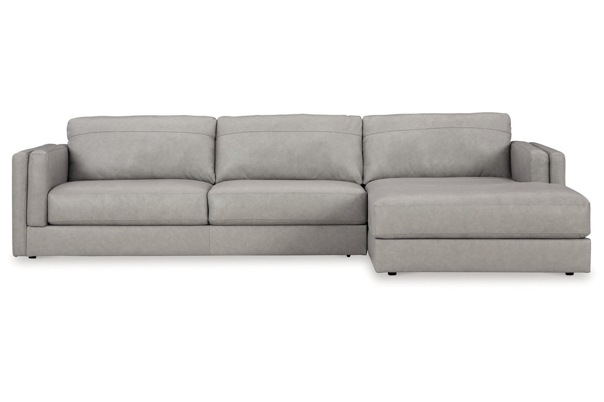 Amiata Glacier 2-Piece Sectional with Chaise from Ashley - Luna Furniture