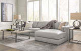 Amiata Glacier Leather 2-Piece RAF Chaise Sectional from Ashley - Luna Furniture