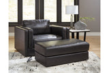 Amiata Onyx Oversized Chair and Ottoman from Ashley - Luna Furniture