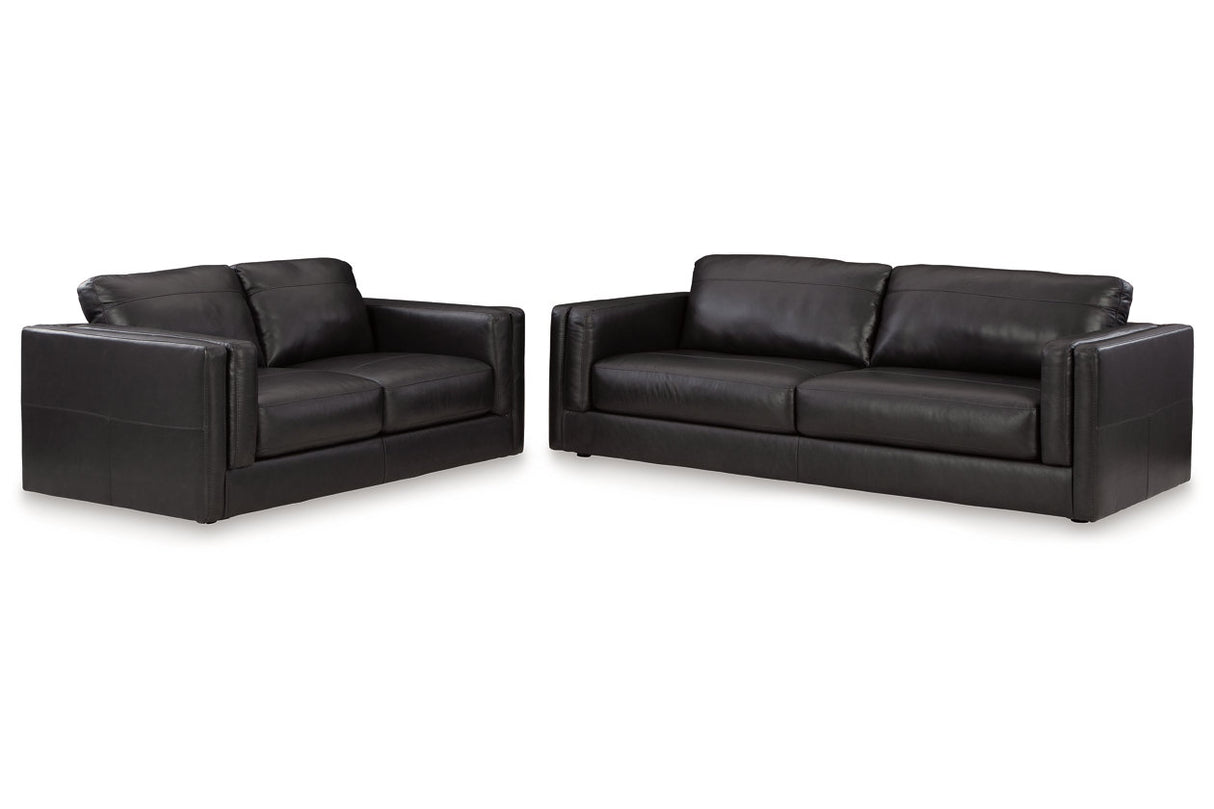 Amiata Onyx Sofa and Loveseat from Ashley - Luna Furniture