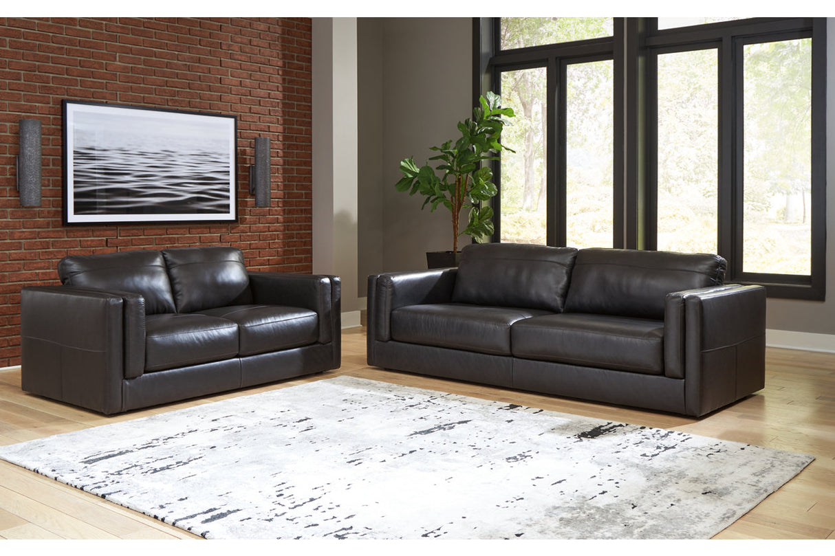 Amiata Onyx Sofa and Loveseat from Ashley - Luna Furniture