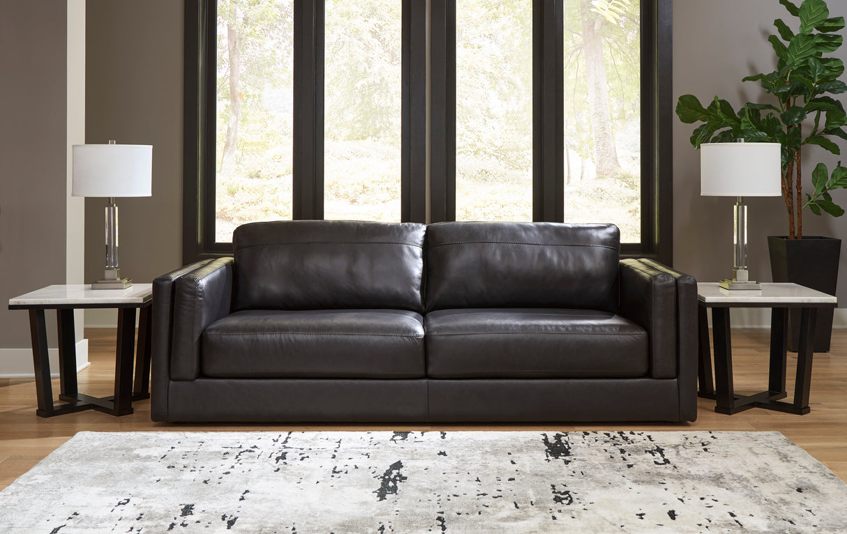 Amiata Onyx Leather Living Room Set from Ashley - Luna Furniture