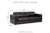 Amiata Onyx Sofa, Loveseat, Oversized Chair and Ottoman from Ashley - Luna Furniture