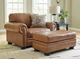 Carianna Caramel Leather Living Room Set -  Ashley - Luna Furniture