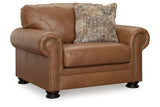 Carianna Caramel Oversized Chair and Ottoman -  Ashley - Luna Furniture