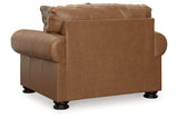 Carianna Caramel Oversized Chair and Ottoman -  Ashley - Luna Furniture