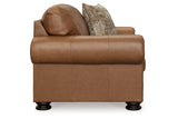 Carianna Caramel Oversized Chair and Ottoman -  Ashley - Luna Furniture