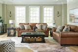 Carianna Caramel Leather Living Room Set -  Ashley - Luna Furniture