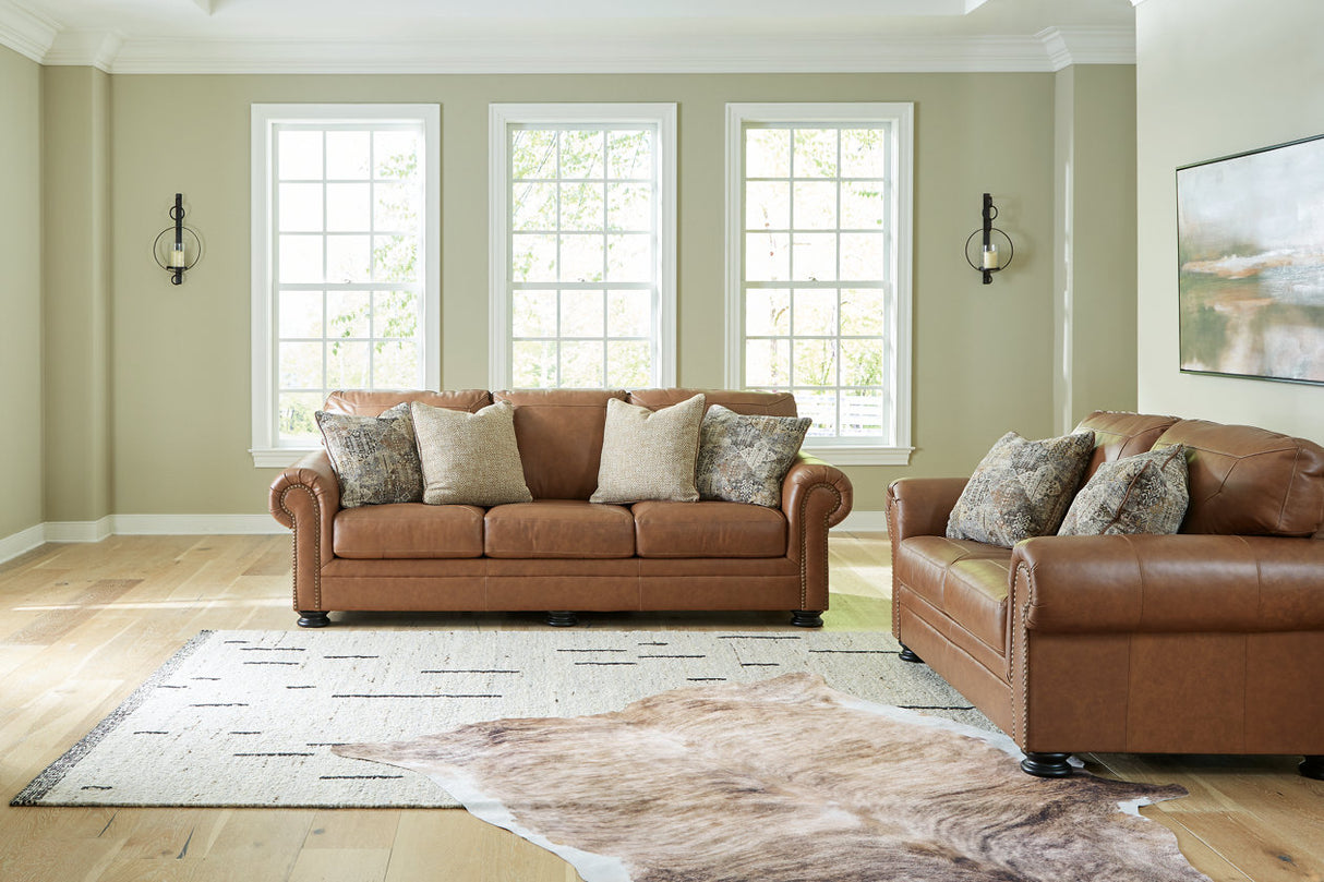 Carianna Caramel Sofa and Loveseat -  Ashley - Luna Furniture