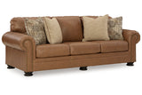 Carianna Caramel Sofa, Loveseat, Oversized Chair and Ottoman -  Ashley - Luna Furniture