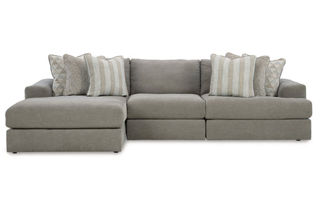 Avaliyah Ash 3-Piece Sectional with Chaise -  Ashley - Luna Furniture