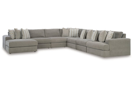 Avaliyah Ash 7-Piece Sectional with Chaise -  Ashley - Luna Furniture