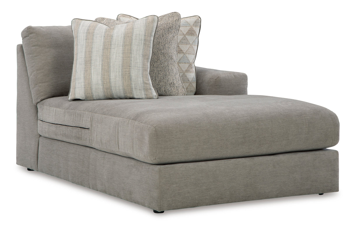 Avaliyah Ash 3-Piece RAF Chaise Sectional -  Ashley - Luna Furniture