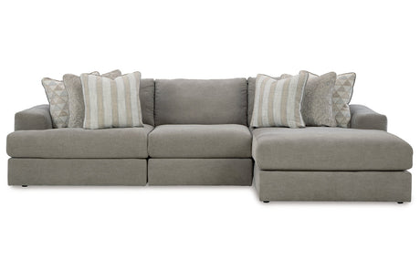 Avaliyah Ash 3-Piece Sectional with Chaise -  Ashley - Luna Furniture