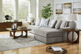 Avaliyah Ash 3-Piece RAF Chaise Sectional -  Ashley - Luna Furniture