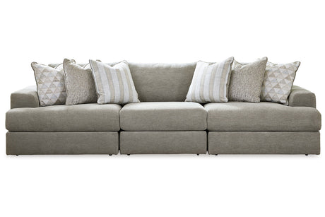 Avaliyah Ash 3-Piece Sectional Sofa -  Ashley - Luna Furniture