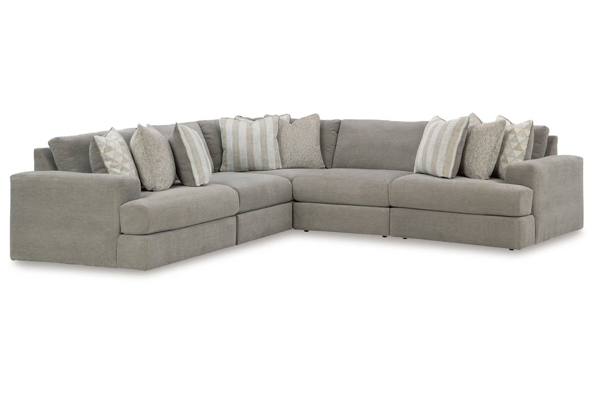 Avaliyah Ash 5-Piece Sectional from Ashley - Luna Furniture