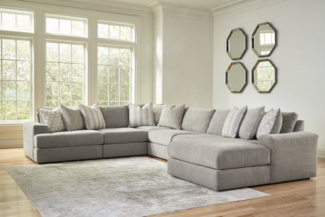 Avaliyah Ash 6-Piece Sectional with Chaise -  Ashley - Luna Furniture