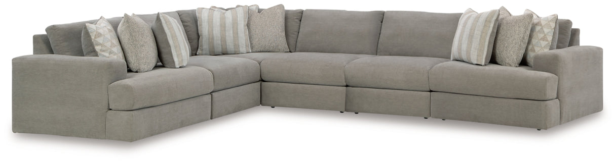 Avaliyah Ash 6-Piece Sectional -  Ashley - Luna Furniture