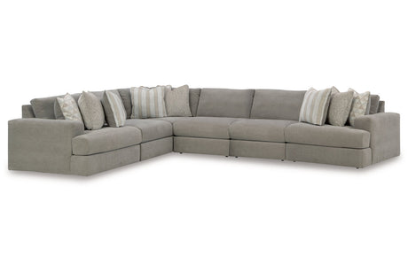 Avaliyah Ash 6-Piece Sectional -  Ashley - Luna Furniture