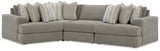 Avaliyah Ash 4-Piece Sectional -  Ashley - Luna Furniture