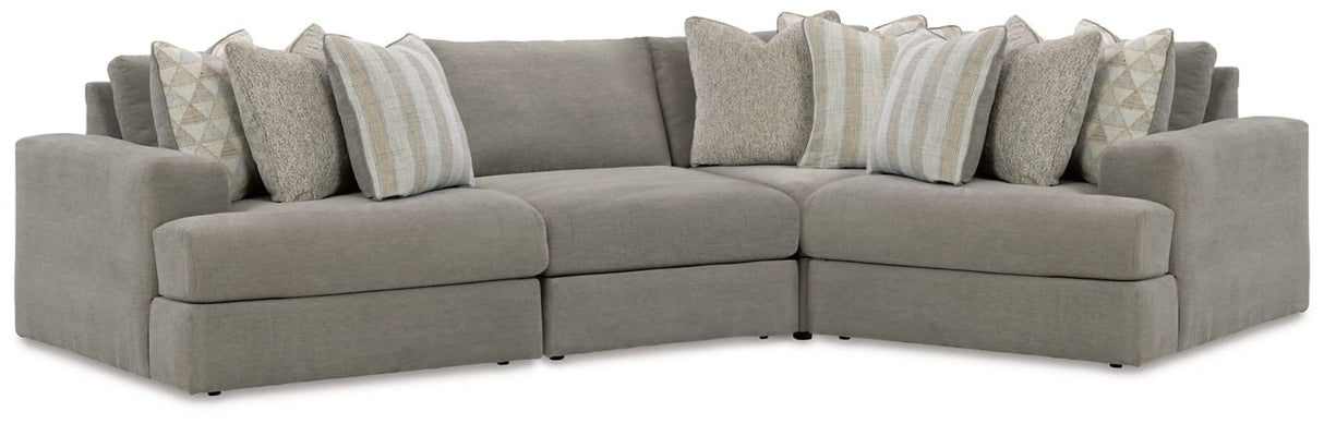 Avaliyah Ash 4-Piece Sectional -  Ashley - Luna Furniture