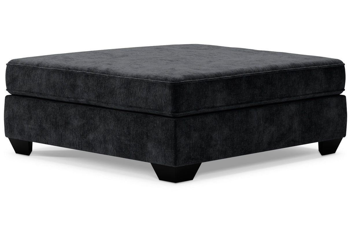 Lavernett Charcoal 4-Piece Sectional with Ottoman -  Ashley - Luna Furniture