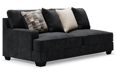 Lavernett Charcoal 4-Piece Sectional with Ottoman -  Ashley - Luna Furniture