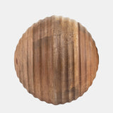 6" Wooden Orb W/ Ridges, Natural from Sagebrook Home - Luna Furniture