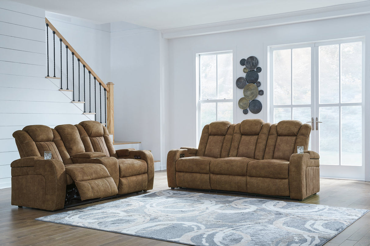 Wolfridge Brindle Power Reclining Living Room Set -  Ashley - Luna Furniture