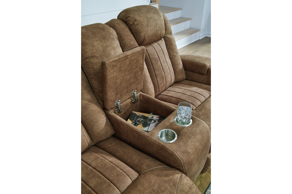 Wolfridge Brindle Power Reclining Sofa, Loveseat and Recliner -  Ashley - Luna Furniture