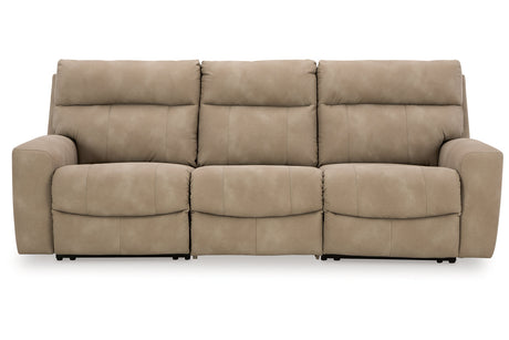 Next-Gen DuraPella Sand 3-Piece Power Reclining Sectional Sofa -  Ashley - Luna Furniture