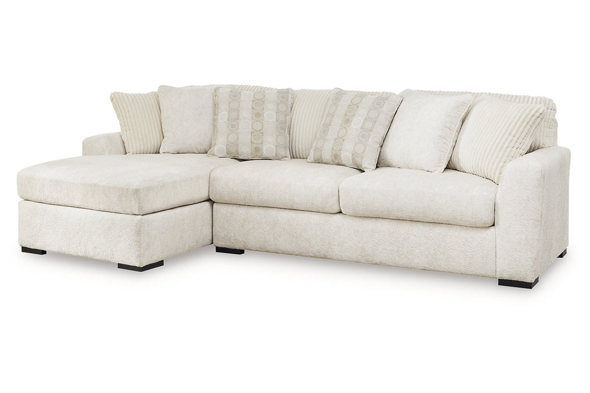 Chessington Ivory 2-Piece Sectional with Chaise from Ashley - Luna Furniture