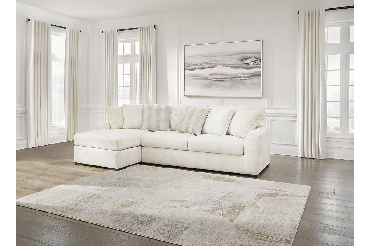 Chessington Ivory 2-Piece Sectional with Chaise from Ashley - Luna Furniture