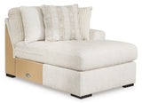 Chessington Ivory 4-Piece RAF Chaise Sectional -  Ashley - Luna Furniture