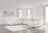 Chessington Ivory 4-Piece RAF Chaise Sectional -  Ashley - Luna Furniture