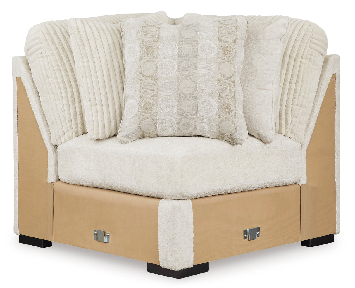 Chessington Ivory 4-Piece RAF Chaise Sectional -  Ashley - Luna Furniture