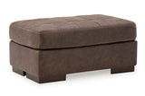 Maderla Walnut Chair and Ottoman -  Ashley - Luna Furniture