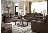 Maderla Walnut Sofa, Loveseat and Chair -  Ashley - Luna Furniture