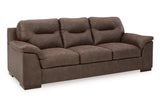 Maderla Walnut Sofa and Loveseat -  Ashley - Luna Furniture