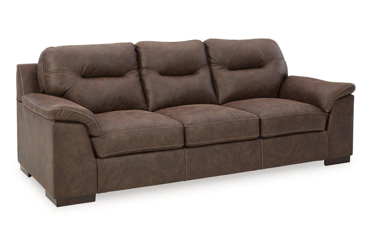 Maderla Walnut Sofa, Loveseat and Chair -  Ashley - Luna Furniture