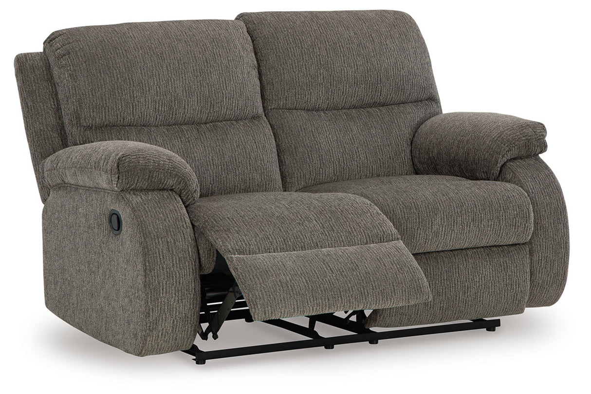 Scranto Brindle Reclining Loveseat and Recliner -  Ashley - Luna Furniture