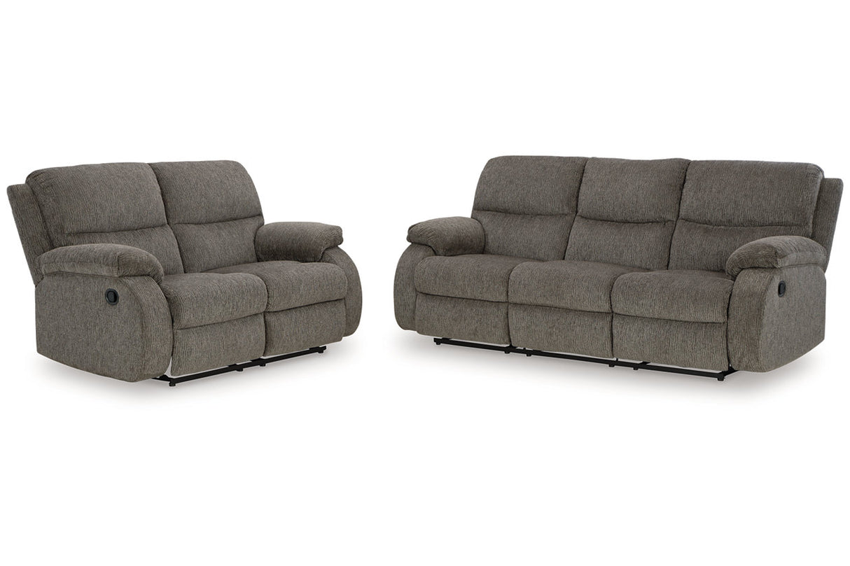 Scranto Brindle Reclining Living Room Set -  Ashley - Luna Furniture