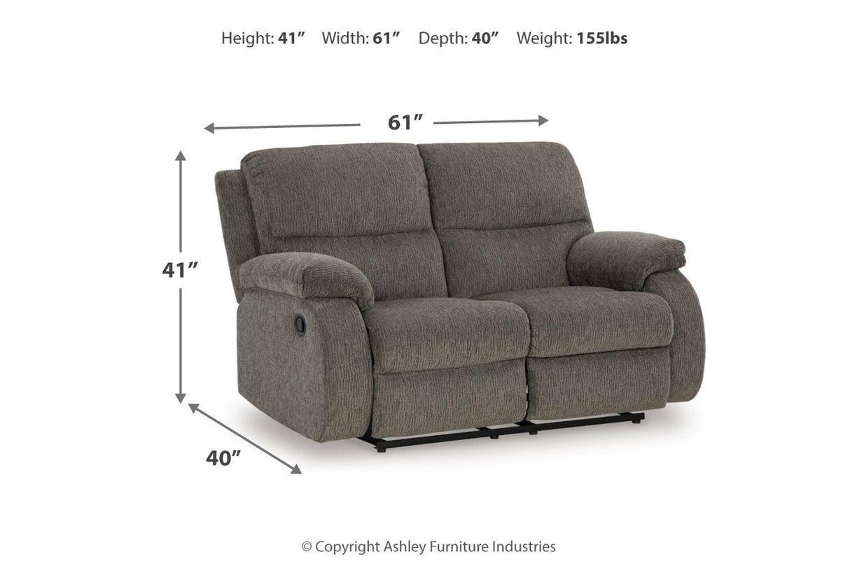 Scranto Brindle Reclining Loveseat and Recliner -  Ashley - Luna Furniture