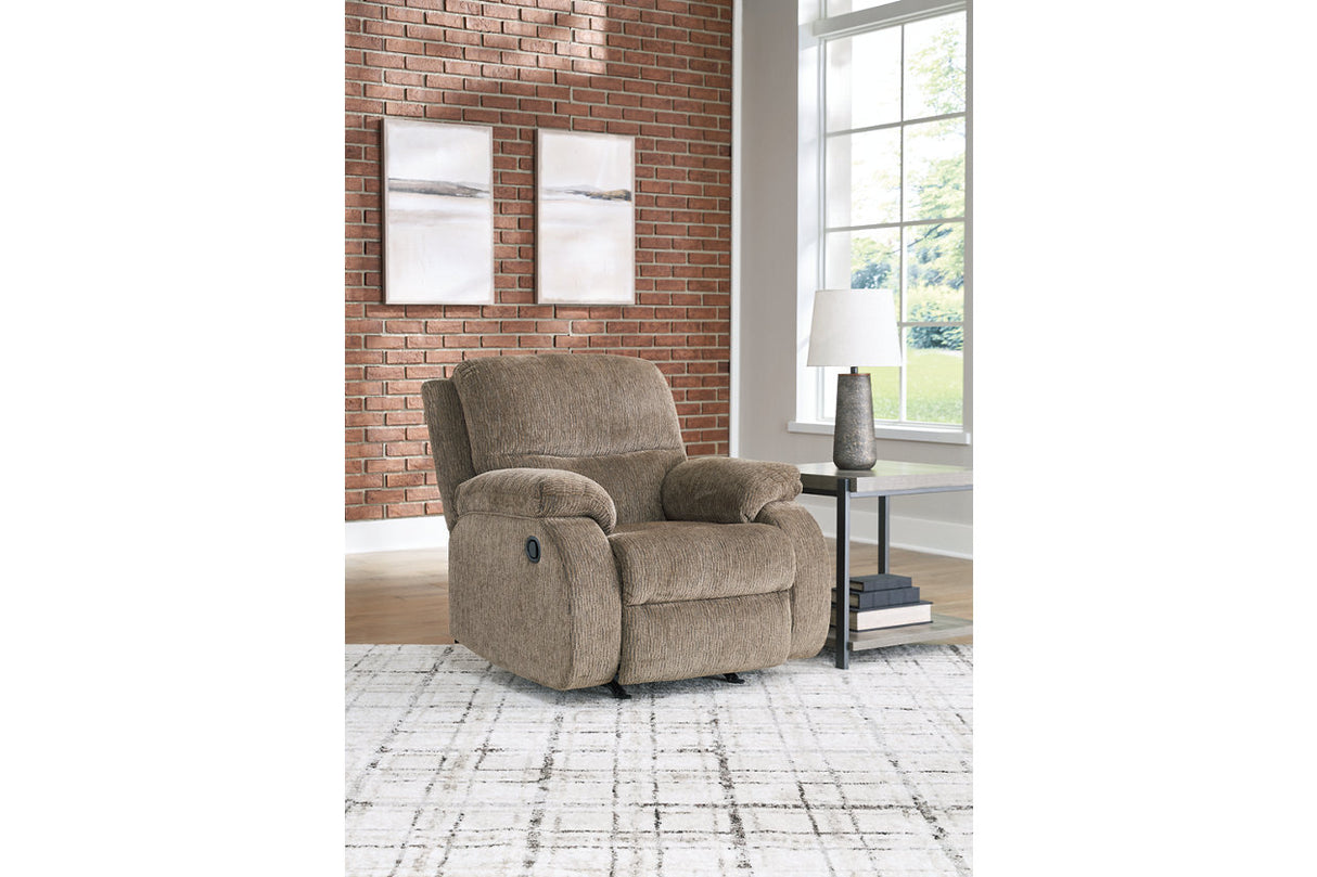 Scranto Oak Reclining Sofa, Loveseat and Recliner -  Ashley - Luna Furniture