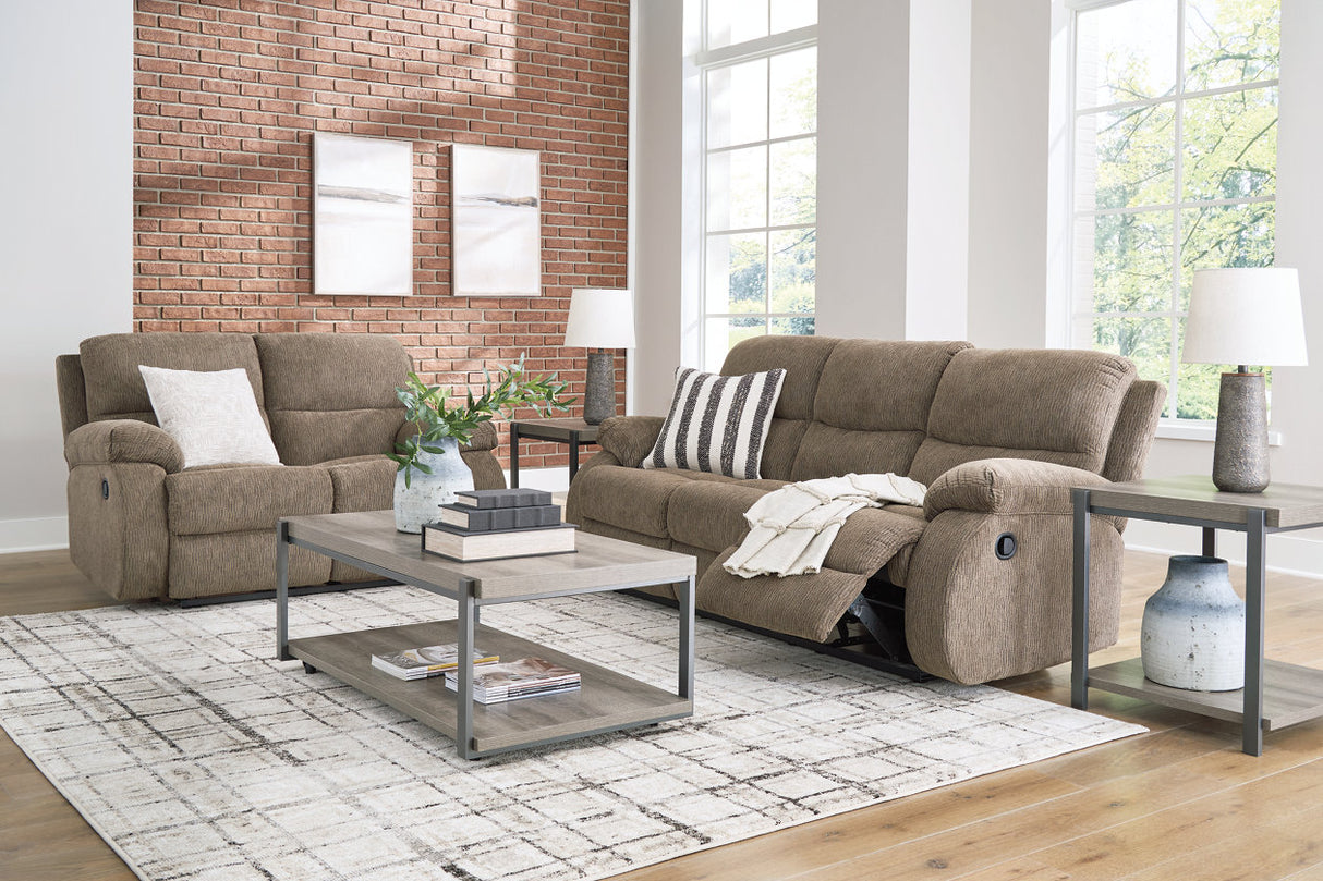 Scranto Oak Reclining Living Room Set -  Ashley - Luna Furniture